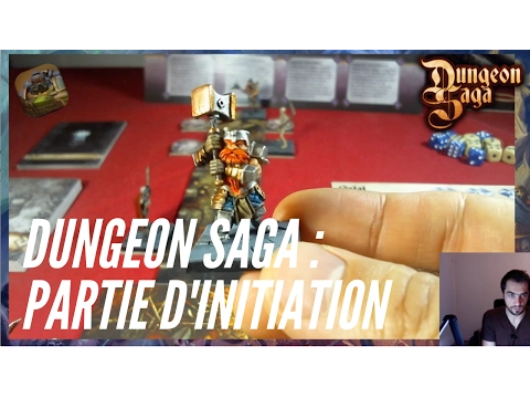 Dungeon Saga : Partie d'introduction avec figurines peintes