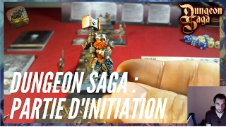 Dungeon Saga : Partie d'introduction avec figurines peintes