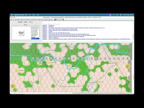 Operation Typhoon (SPI) - How to set up scenario 1 - Panzergruppe Guderian