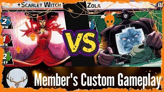Halloween Theme Scarlet Witch vs Expert Zola Marvel Champions Playthrough
