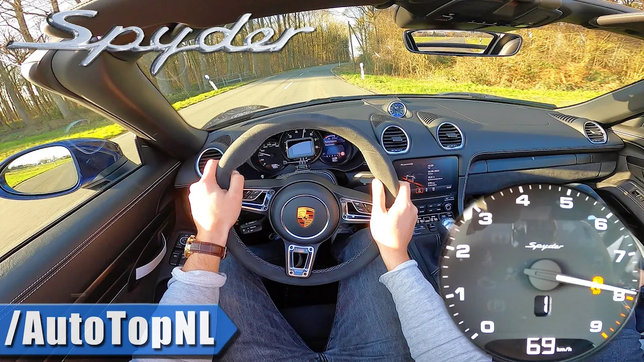 PORSCHE 718 SPYDER | 8000RPM 4.0 420HP | POV Test Drive by AutoTopNL