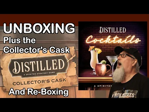 Unboxing Distilled Expansion Cocktails & the Collectors Cask Includes Cocktail Shaker and re-boxing