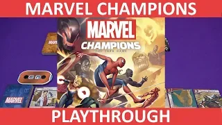 Marvel Champions - Solo Playthrough (Spider-Man vs Rhino)