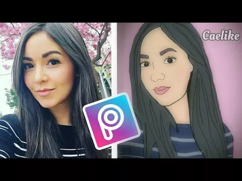 CÓMO HACER EN CARICATURA A UNA PERSONA EN PICSART? - DIBUJANDO A CAELIKE