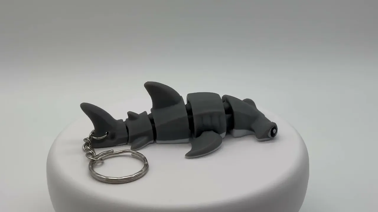 Hammerhead Shark Keychain Toy [FDM Printing]