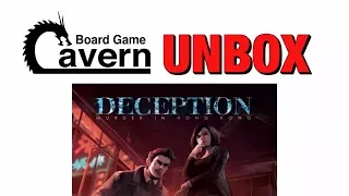 Board Game Cavern unboxes "Deception: Murder In Hong Kong"