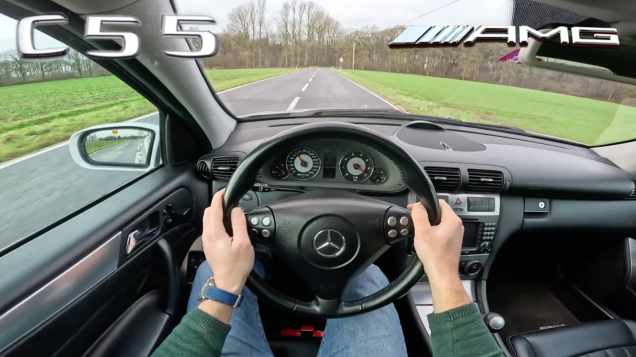 2004 Mercedes C Class W203 C55 AMG Performance Package POV Test Drive