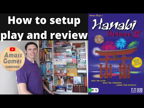Hanabi Deluxe II how to setup play and review #boardgame #coop #gametok #games #fireworks #party