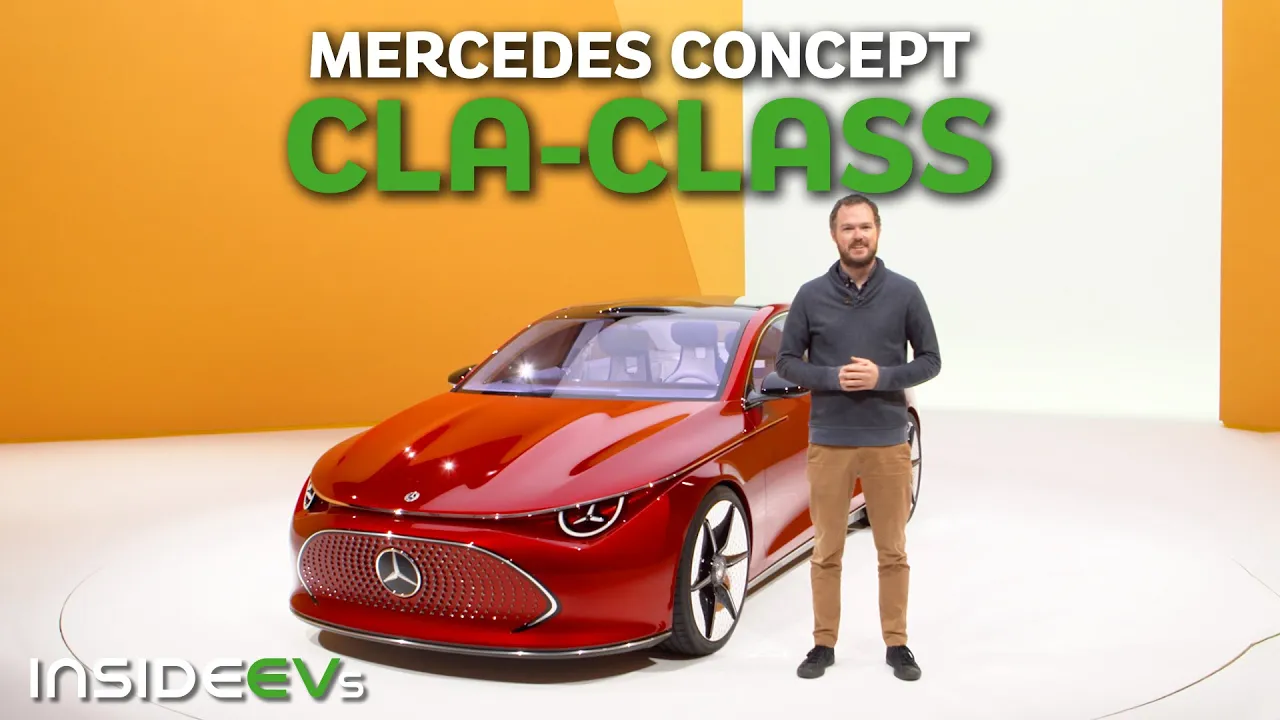 Mercedes-Benz Concept CLA-Class First Look: InsideEVs First Look Debut | Electric Emphasis