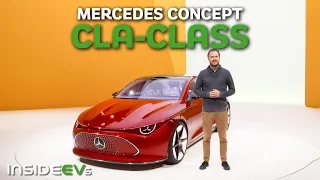 Mercedes-Benz Concept CLA-Class First Look: InsideEVs First Look Debut | Electric Emphasis