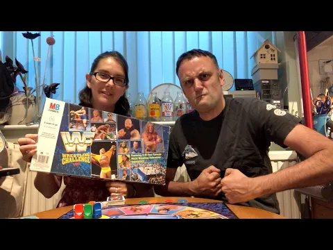 Penny Plays WWF Wrestling Challenge from MB Games, Vintage board game from 1991
