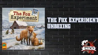 The Fox Experiment Board Game Unboxing