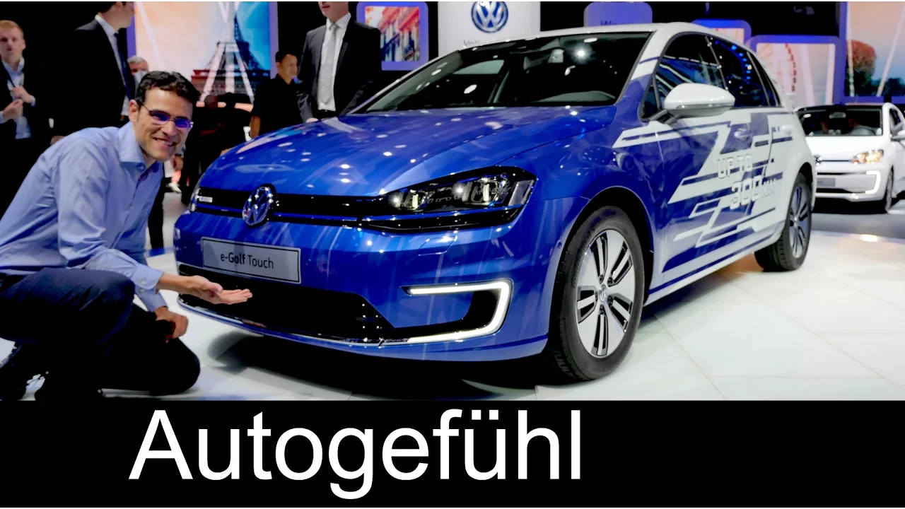 VW e-Golf Touch new 300 km as Volkswagen Golf Facelift preview - Autogefühl