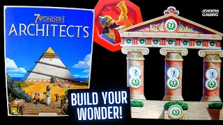 How to play the board game 7 wonders architects