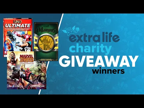 Extra Life Giveaways Winners of Marvel Zombies, Marvel Villainous & Marvel Uno Ultimate