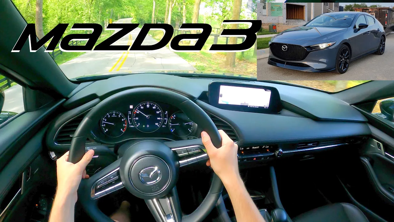 2021 Mazda 3 Turbo Hatchback // POV Review & Scenic Kentucky Test Drive (3D Binaural Audio)