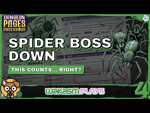 Dungeon Pages: Underboss Solo Playthrough | Poison, Traps, and.. well... SPIDERS!