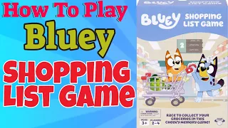 How To Play Bluey Shopping List Game