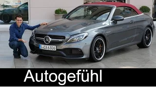 Mercedes-AMG C63S V8 Convertible FULL REVIEW test driven 510 hp all-new neu 2017 2016 - Autogefühl