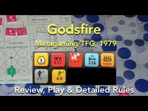 Godsfire (Metagaming/TFG) Board Game Review and Play