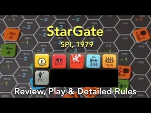 StarGate (SPI) Board Game Review & Play