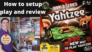 World Series of Yahtzee #howtoplay  #review #boardgame  #tabletop  AmassGames  #bgg   #games #dice