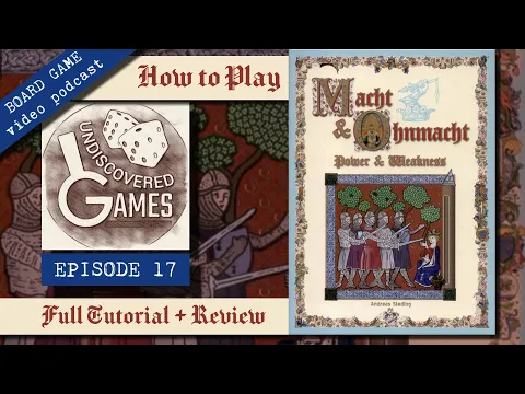 How To Play POWER & WEAKNESS Board Game Tutorial and Review (Macht & Ohnmacht, Andreas Steding 2007)