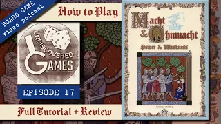 How To Play POWER & WEAKNESS Board Game Tutorial and Review (Macht & Ohnmacht, Andreas Steding 2007)