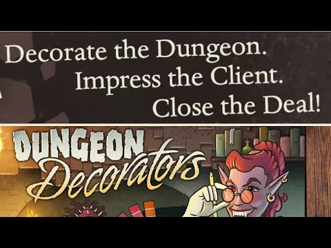 Dungeon Decorators Board Game - Playthrough - B's Game Corner