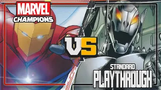 Iron Man vs Standard Ultron - Marvel Champions True Solo Playthrough