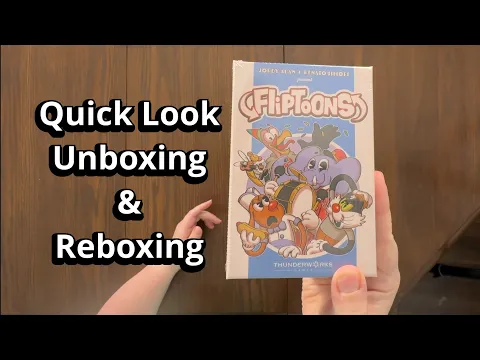 Fliptoons - Quick Look Card Game Unboxing & Reboxing - What's Inside the box?