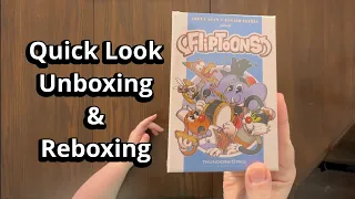 Fliptoons - Quick Look Card Game Unboxing & Reboxing - What's Inside the box?