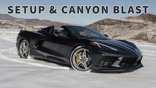 C8 Corvette Convertible Z51 In-Depth Cold Start, Setup, & Canyon Blast