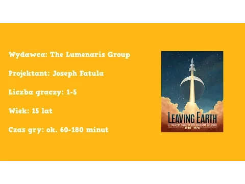 Leaving Earth recenzja gry planszowej