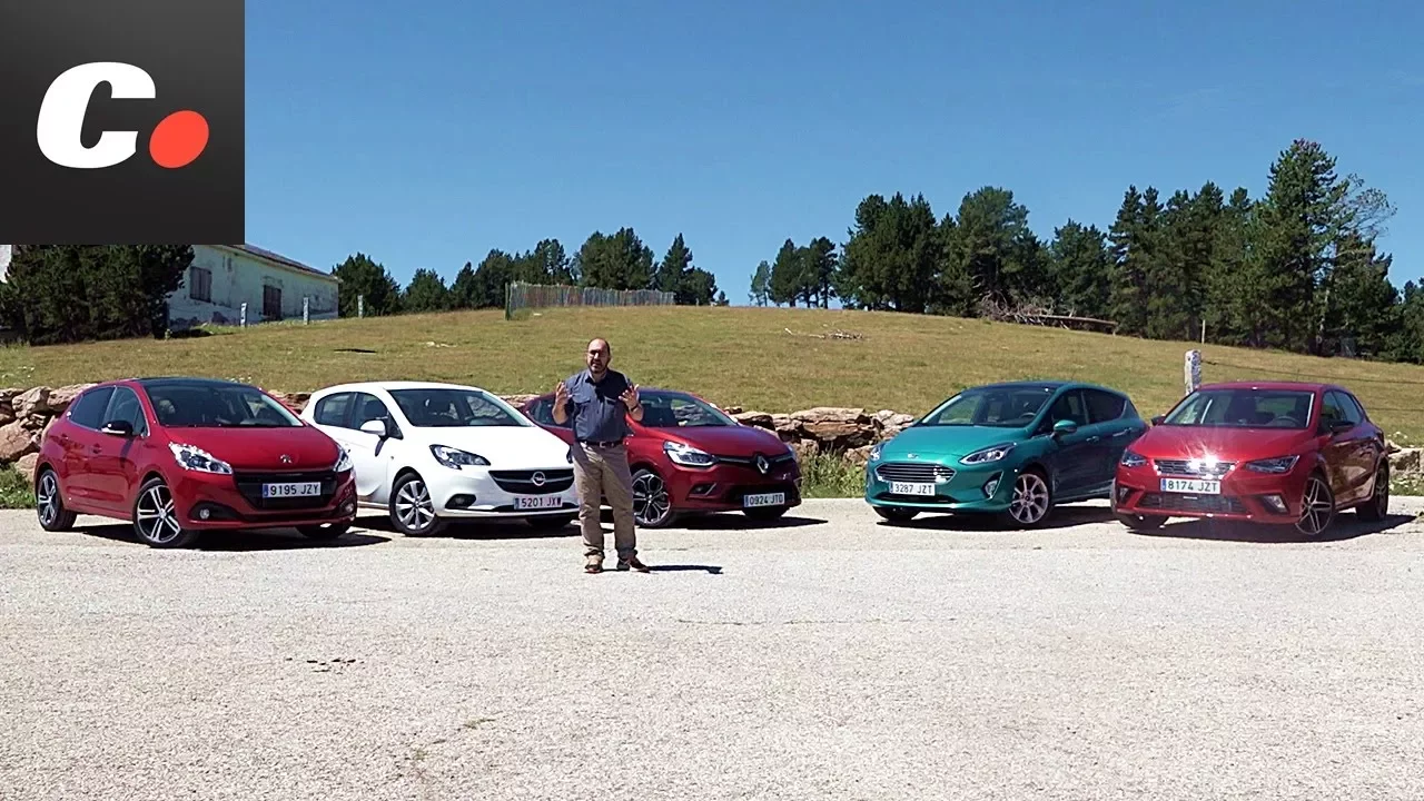 Ford Fiesta vs Seat Ibiza, Renault Clio, Opel Corsa, Peugeot 208 | Prueba Comparativa | coches.net