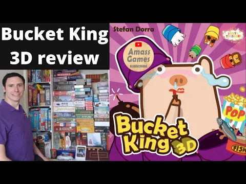 Bucket King 3D party board game - review, overview, teaser, trailer, unboxing * AmassGames * Spiel