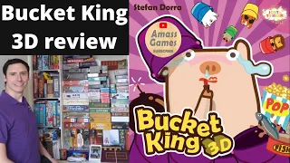 Bucket King 3D party board game - review, overview, teaser, trailer, unboxing * AmassGames * Spiel