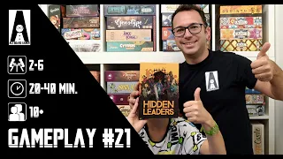 Gameplay #21: una partita completa a Hidden Leaders,un gioco di carte di bluff, astuzia e deduzione.