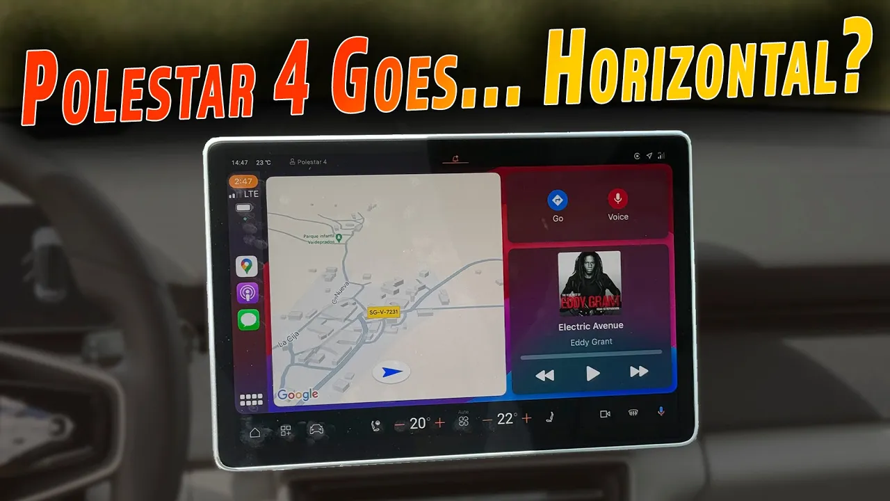 2025 Polestar 4 Infotainment Review - It's Actually Better Sideways...