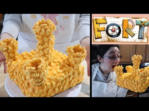 Macaroni CAKE sculpture from FORT | Board Game Bakes