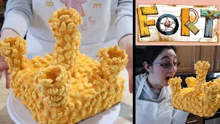 Macaroni CAKE sculpture from FORT | Board Game Bakes
