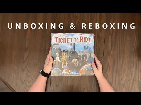 Ticket To Ride: France & Old West - Map Collection 6 Board Game - Unboxing and Reboxing