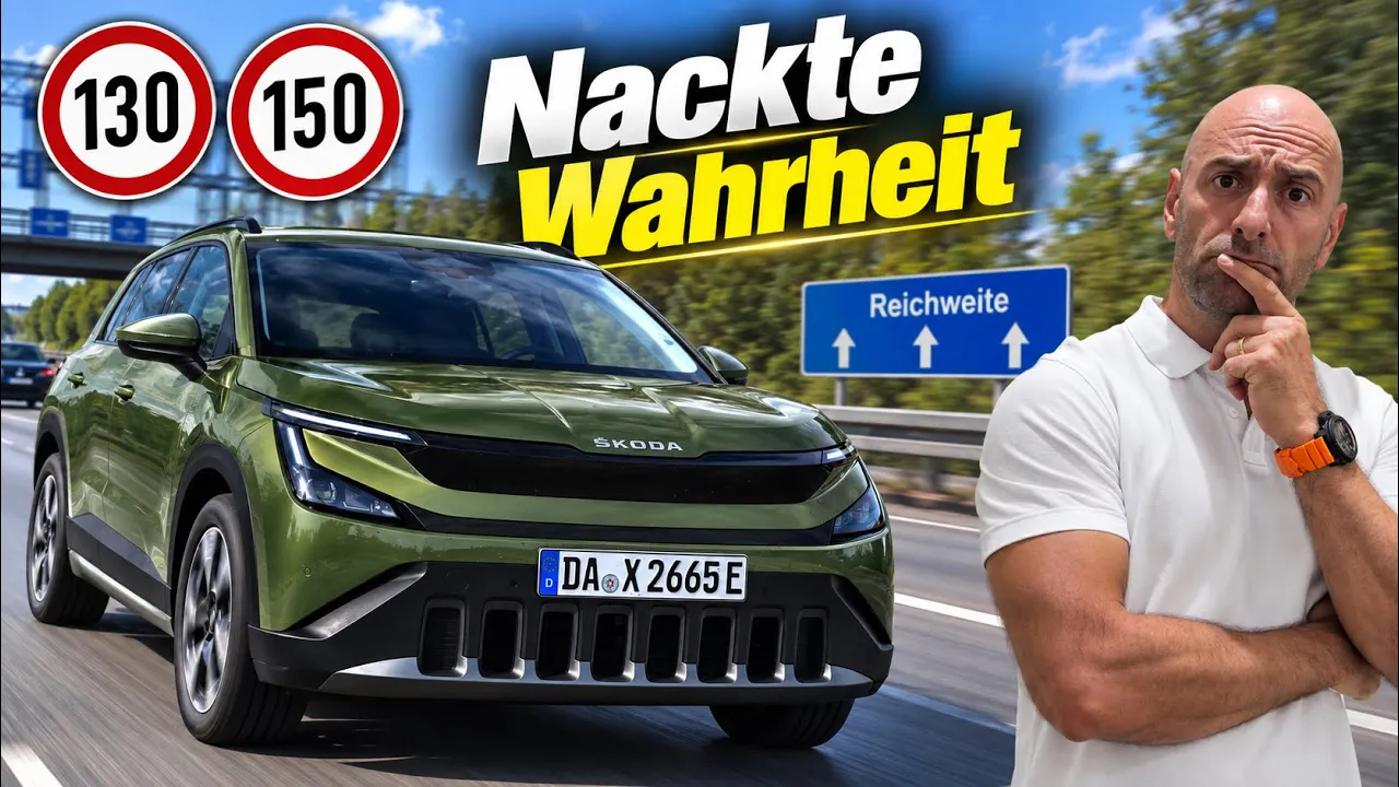 Wahre REICHWEITE neuer Skoda EPIQ bei KONSTANT 130 & 150km/h