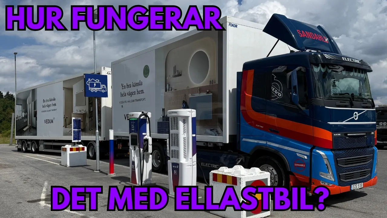 En arbetsdag i en ellastbil på 25,25 meter, hur fungerar det i verkligheten?