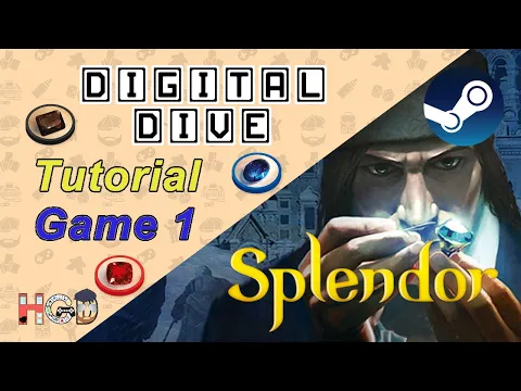 Splendor – Games 1 & Tutorial – Digital Dive on Steam