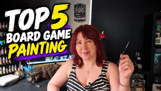 Top 5 Most Fun Board Game Miniatures to Paint | Painting & Gameplay Talk #lotusthalia #boardgames
