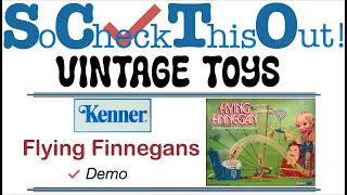 Kenner Flying Finnegan game from Kenner - Vintage 1978 - Demo - How to Set Up / Play