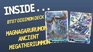 Inside… MagnaGarurumon & AncientMegatheriummon DECK - BT07 DIGIMON CARD GAME (4K60fps)