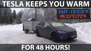 How I sleep in my Tesla in  -15°C/5°F