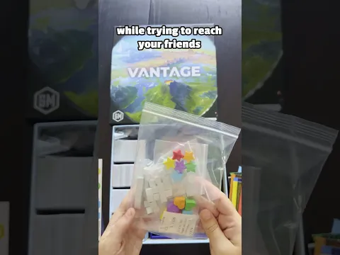 We open the Vantage board game before exploring the this vast world